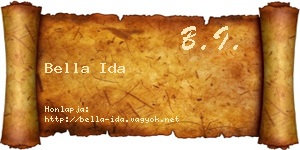 Bella Ida névjegykártya